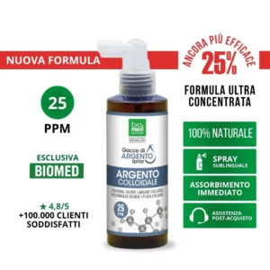 ARGENTO COLLOIDALE SPRAY - 100 ml. - 25 ppm
